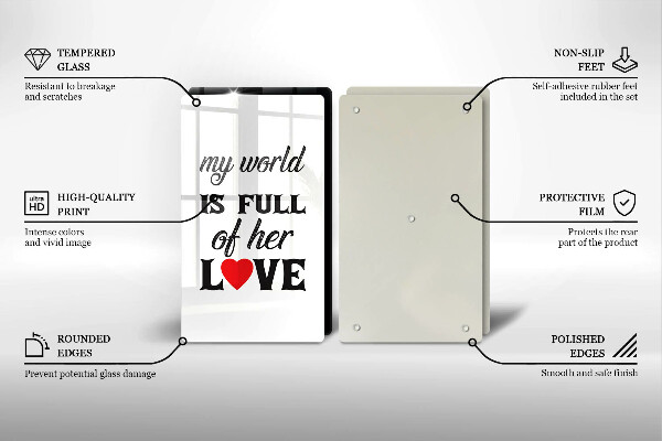 Worktop protector Inscription, sentence