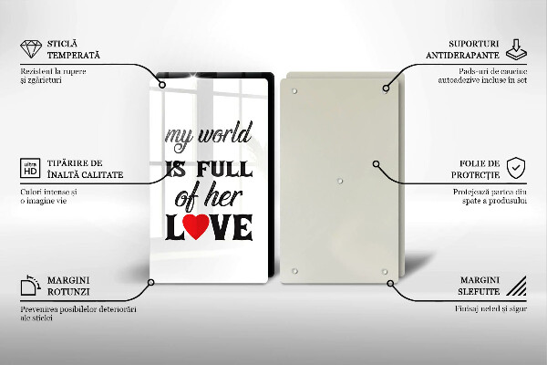 Worktop protector Inscription, sentence