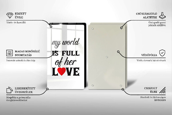 Worktop protector Inscription, sentence