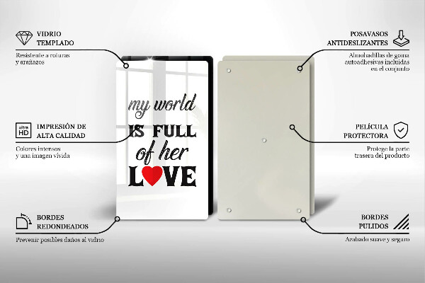 Worktop protector Inscription, sentence