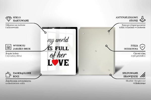 Worktop protector Inscription, sentence