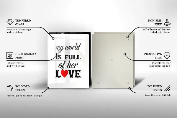 Worktop protector Inscription, sentence