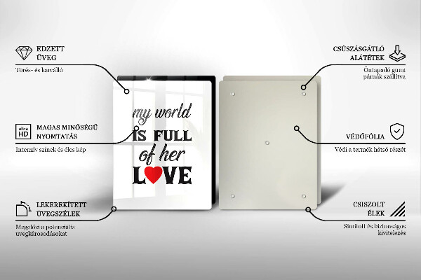 Worktop protector Inscription, sentence