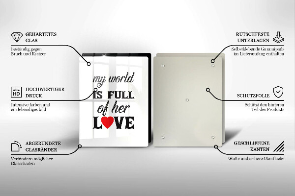 Worktop protector Inscription, sentence