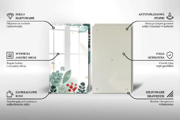 Kitchen worktop saver Watercolors leaves