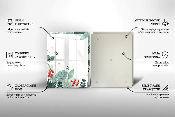 Kitchen worktop saver Watercolors leaves