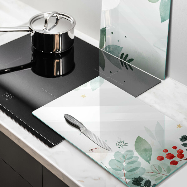 Kitchen worktop saver Watercolors leaves