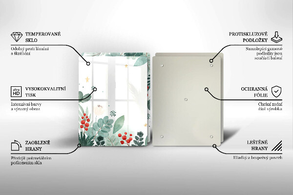 Kitchen worktop saver Watercolors leaves