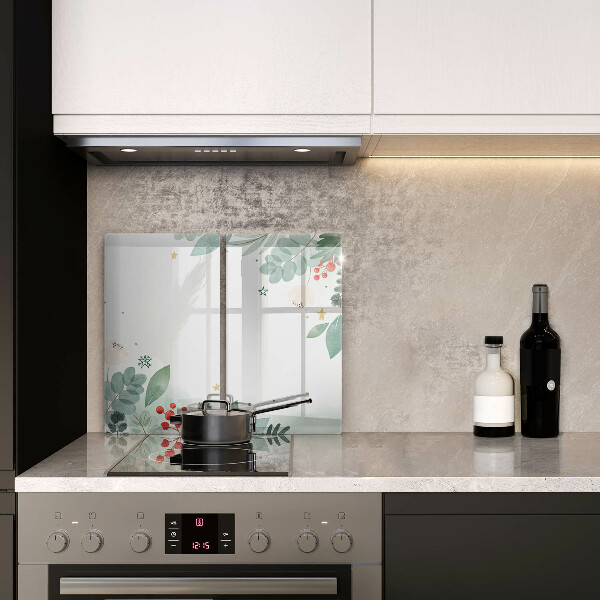 Kitchen worktop saver Watercolors leaves