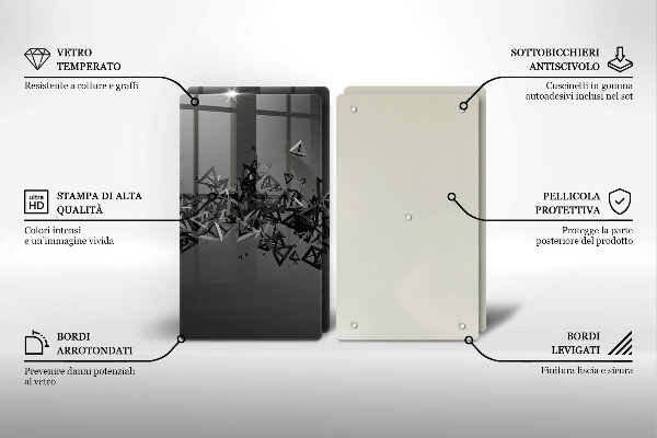 Kitchen worktop saver Abstraction 3D shapes