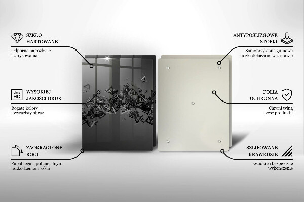 Kitchen worktop saver Abstraction 3D shapes