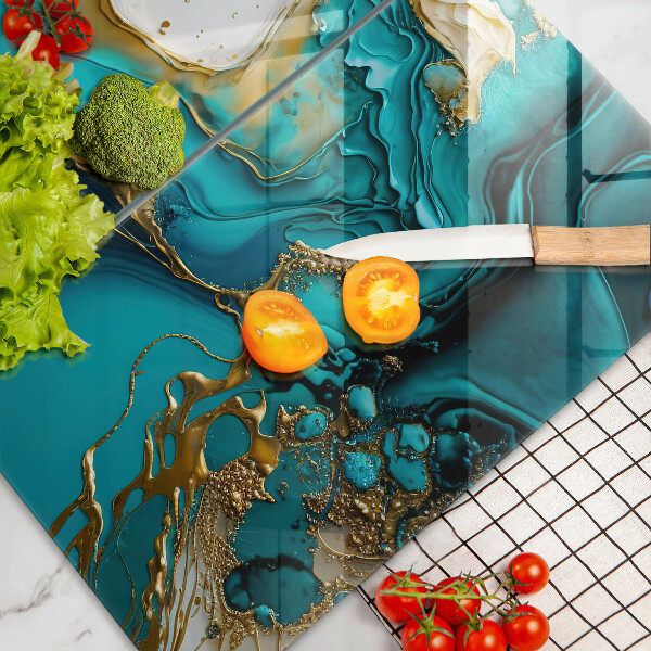Worktop protector Turquoise abstraction