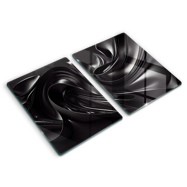 Worktop protector Black mass abstraction