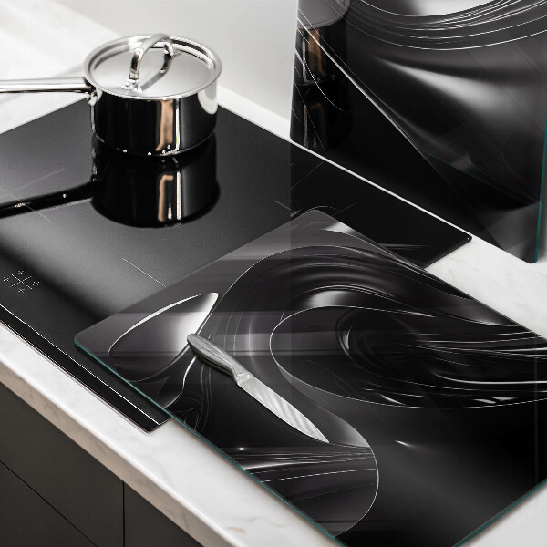 Worktop protector Black mass abstraction