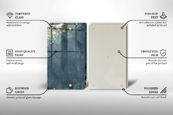 Kitchen worktop saver Christmas decorations