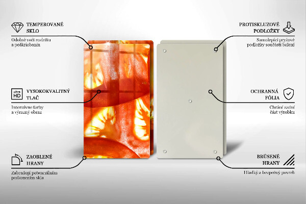 Kitchen worktop saver A slice of red tomato