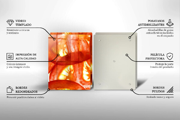 Kitchen worktop saver A slice of red tomato