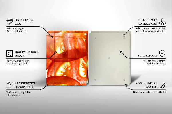 Kitchen worktop saver A slice of red tomato