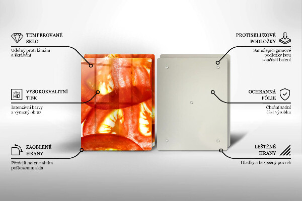 Kitchen worktop saver A slice of red tomato