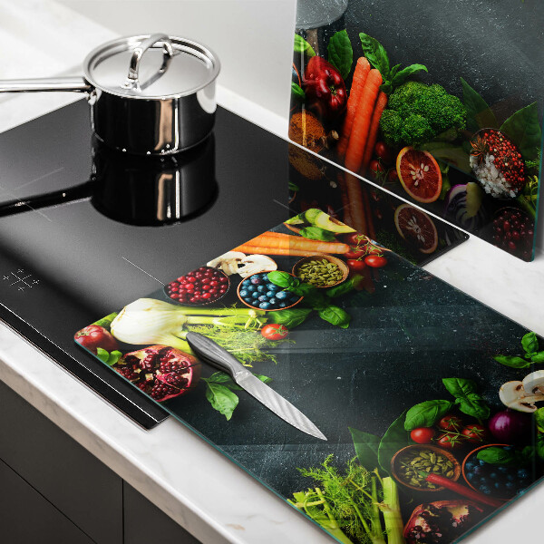 Kitchen worktop saver Fresh vegetables