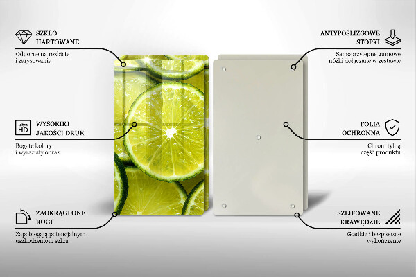 Kitchen countertop cover Lime slices