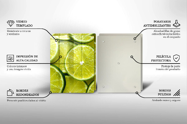 Kitchen countertop cover Lime slices