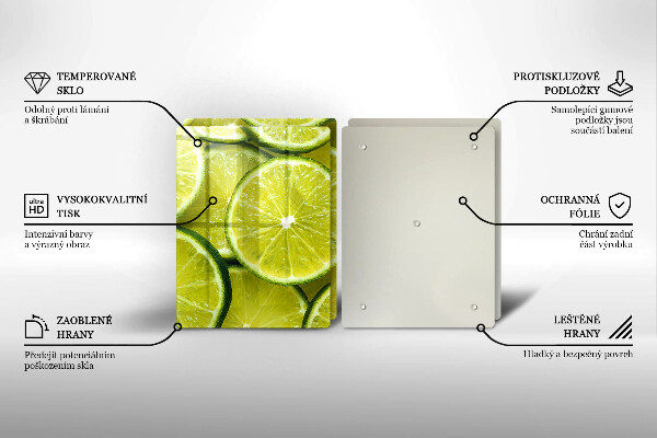 Kitchen countertop cover Lime slices