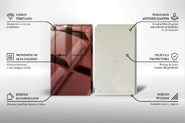 Kitchen worktop saver Chocolate squares