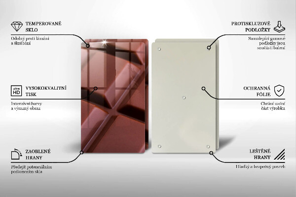 Kitchen worktop saver Chocolate squares