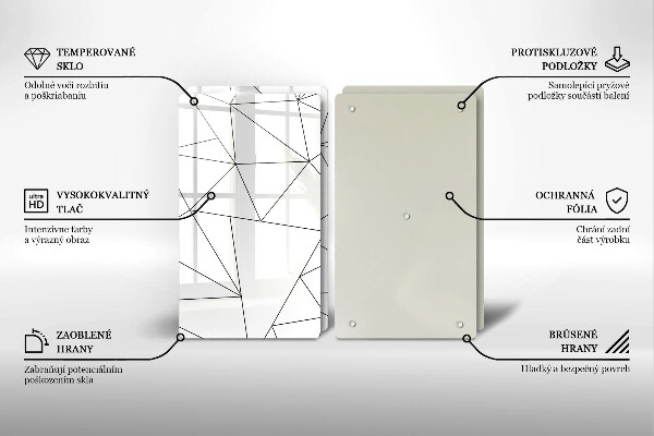 Kitchen worktop saver White triangles