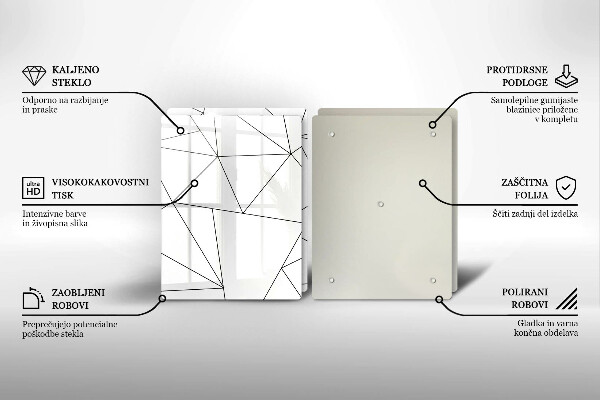 Kitchen worktop saver White triangles