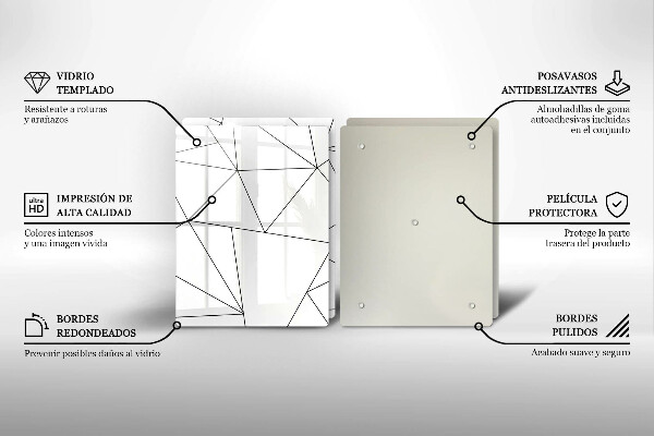 Kitchen worktop saver White triangles