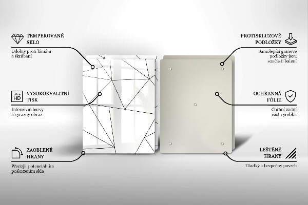 Kitchen worktop saver White triangles