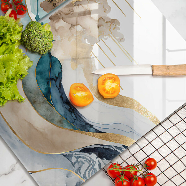 Kitchen worktop saver Colorful marble