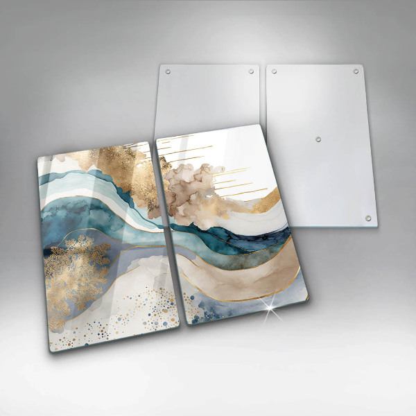 Kitchen worktop saver Colorful marble