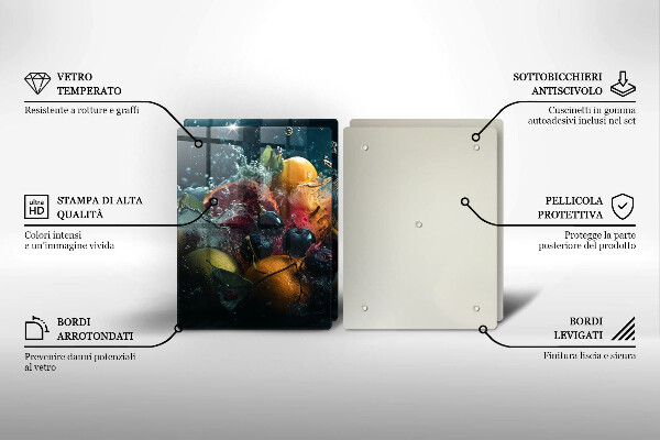 Kitchen worktop saver Fruits in water