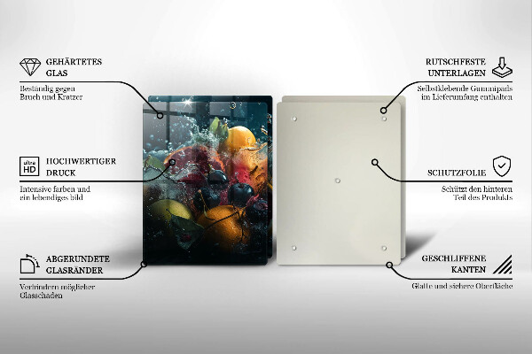 Kitchen worktop saver Fruits in water