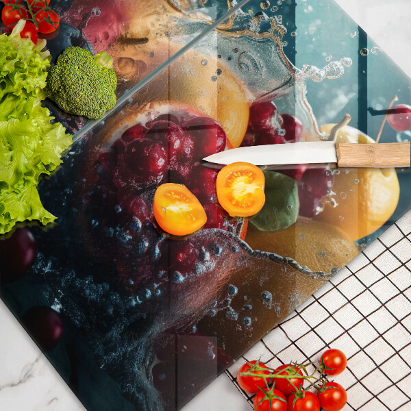 Kitchen worktop saver Fruits in water