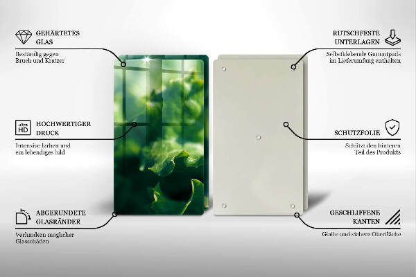 Kitchen worktop saver Lettuce leaves