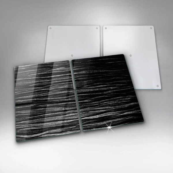 Kitchen worktop saver Black abstraction