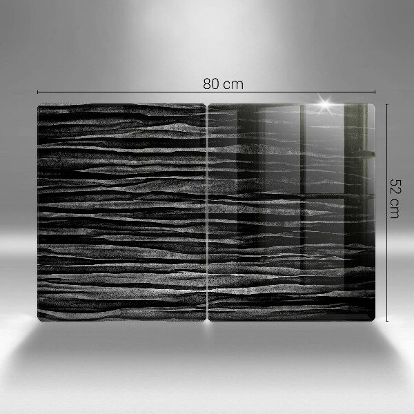 Kitchen worktop saver Black abstraction