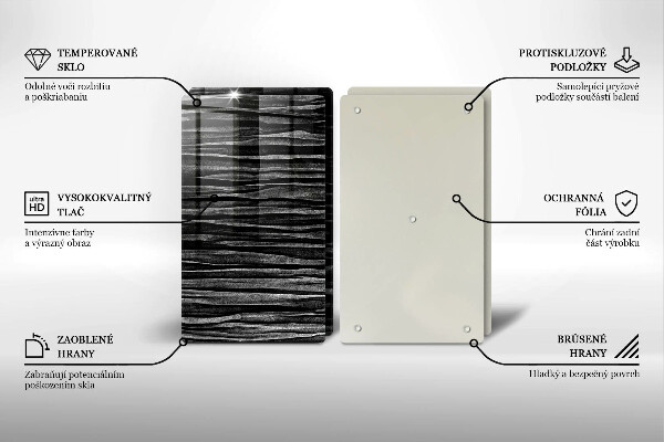 Kitchen worktop saver Black abstraction