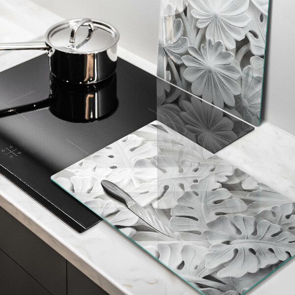 Kitchen worktop saver White flowers