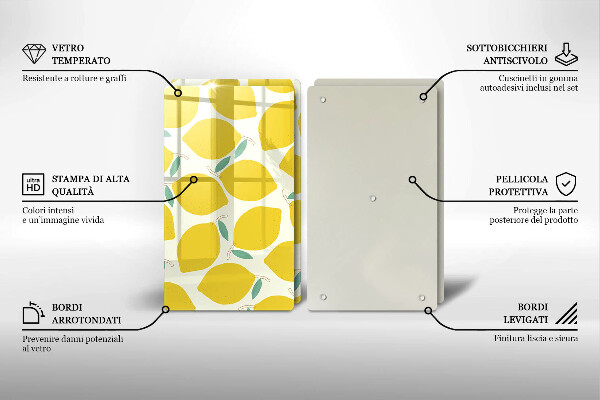 Kitchen worktop saver Illustratuion lemons