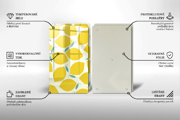 Kitchen worktop saver Illustratuion lemons