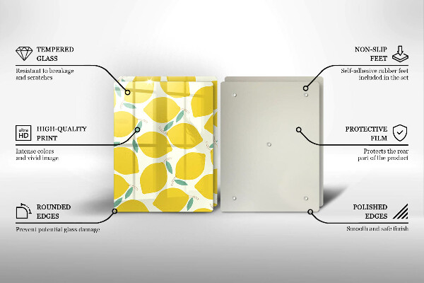 Kitchen worktop saver Illustratuion lemons