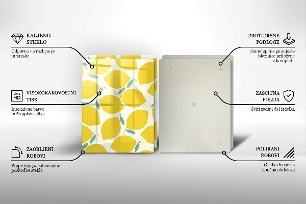 Kitchen worktop saver Illustratuion lemons