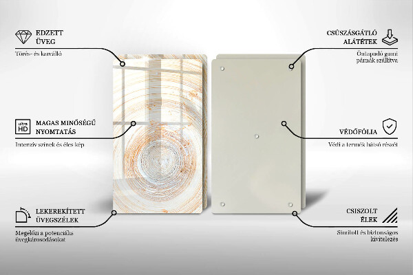 Kitchen worktop saver Wood texture