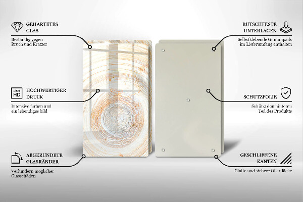 Kitchen worktop saver Wood texture