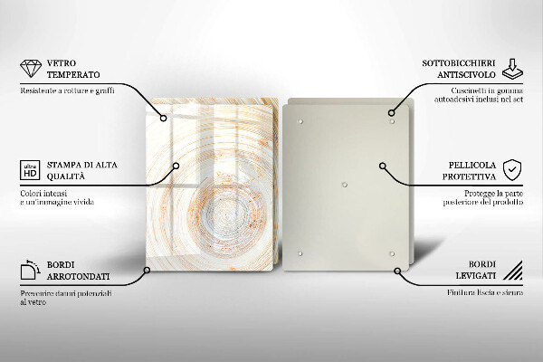 Kitchen worktop saver Wood texture